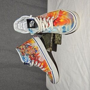 Vans off the wall collab One Piece Sk8-Hi kids SZ 2
